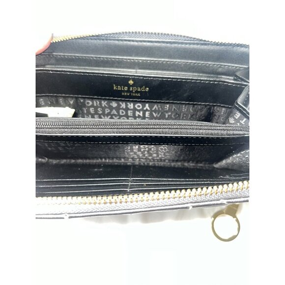 Kate Spade Briar Lane Quilted leather Neda Wallet gunmetal - Picture 8 of 14